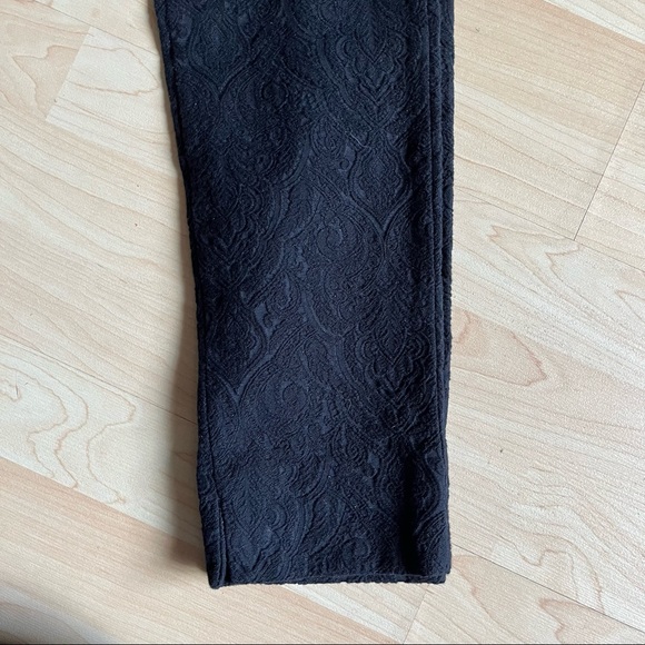 MNG Suit Pant Embroidery Floral Overlay Skinny Bottoms Size 2 - Picture 4 of 8